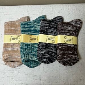 Women’s Socks Tutu Anna Knit Various colors pack of 4 designed One Size NEW